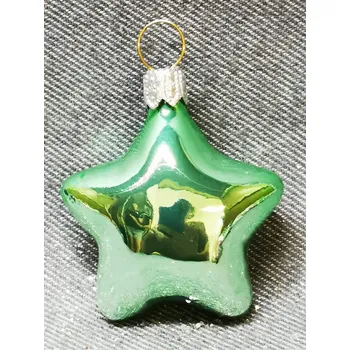 Vánoční ozdoba Hvězdička - Zelená