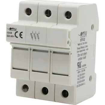 Jistič SEZ Odpojovač válcových pojistek, 690 V, 32 A&nbsp;O 10X38/3P