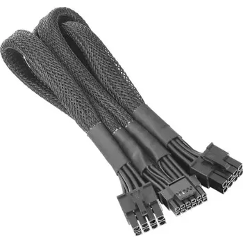 Napájecí kabel Adaptér PCIe Gen5 napájecí kabel 2x 8pin na 12+4pin 12VHPWR, 600 mm
