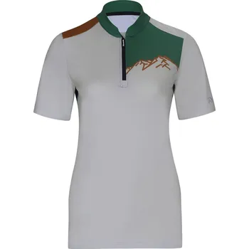 cyklistický dres RIVANELLE Cyklistický dres s krátkým rukávem - ADVENTURE - šedá/zelená XS