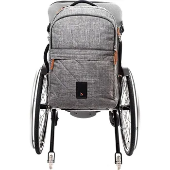 Invalidní vozík Cestovní batoh na invalidní vozík šedá