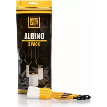 Mycí kartáč na vozidlo Sada detailingových štětců Detailing Brush Albino 3-pack - jemné na interiér Work Stuff