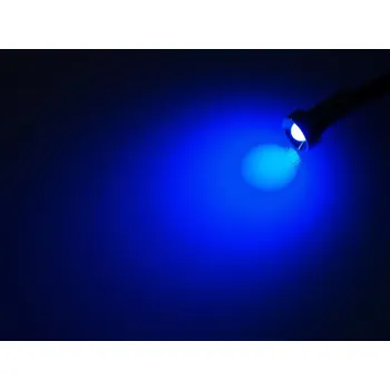 Osvětlení interiéru vozidel Sada 5 LED světel do interiéru Kamionu 24V Chrom- modré