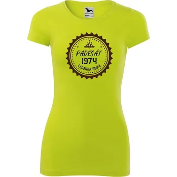 Dámské tričko DOBRÝ TRIKO Dámské tričko Legenda padesát Velikost: XS, Barva: Limetková