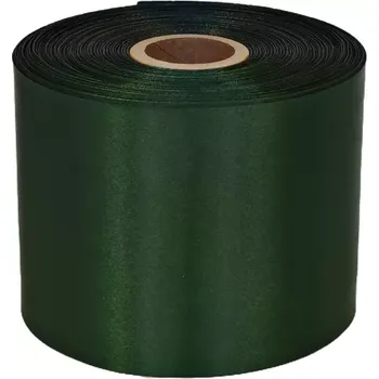 Stuha Textilní stuha 76mm x 50m, zelená, satén