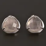 Goldpoint Stříbrné náušnice přírodní Růženín Váha: 4.90 g