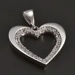 Goldpoint Srdce přívěsek z bílého zlata Váha: 1.72 g