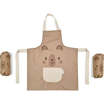 Kuchyňská zástěra Voděodolná zástěra s rukávy Klupś Bear