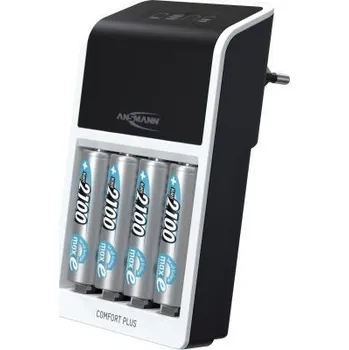 Nabíječka baterií Nabíječka baterií 1001-0094-01-520 9V, AA, AAA NiMH, počet nabíjených baterií: 4 Ansmann