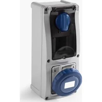 Elektrická zásuvka IP67 16A 240V 2P plus E RCD switched sockets