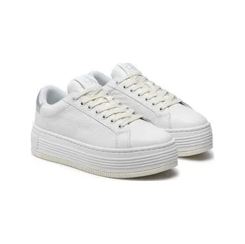 Dámské tenisky Sneakersy Calvin Klein Jeans Bold Flatf Low Mix Ohb YW0YW01632 Bílá 40