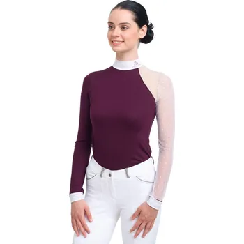 CAVALLIERA Dámská jezdecká Modern Dame s dlouhým rukávem L BÍLÁ|KAŠTANOVÁ|ČERVENÁ