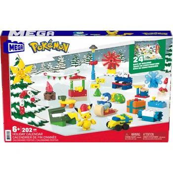 Stavebnice Mega MEGA Construx Pokémon adventní kalendář 202 dílků