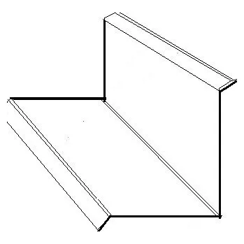 Střešní lemovaní Regamet LEMOVÁNÍ KE ZDI- horní / ALUZINEK Barva: aluzinek