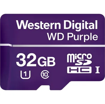 Paměťová karta Paměťová karta Western Digital Purple MicroSDHC 32GB UHS-I U1 (WDD032G1P0A)
