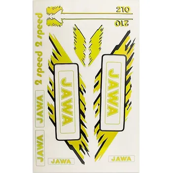 Motor pro motocykl Nálepky Jawa Babetta 210 - žlutá