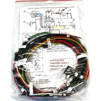 Motor pro motocykl Elektroinstalace Jawa 175, 250, 350 kývačka - spínačka v nádrži - pro VAPE zapalování