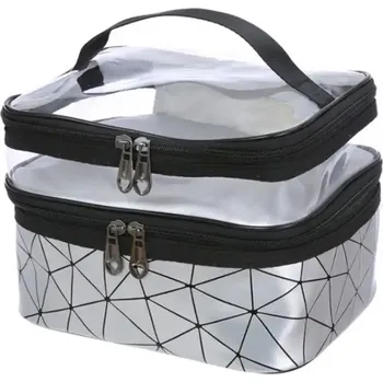 Kosmetická taška APT DA110B STŘÍBRNÁ KOSMETICKÁ TAŠKA