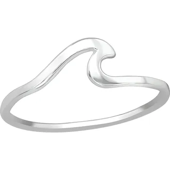 Prsten Stříbrný prsten VLNA Velikost prstenu: 8 (EU: 57-58) Ag 925; ≤1 g.