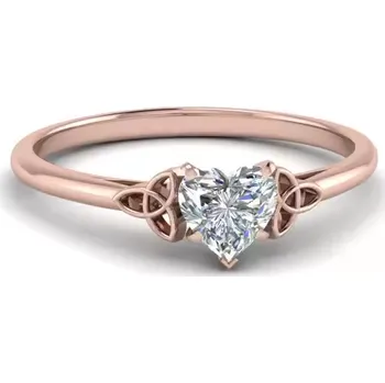 Prsten Stříbrný prstýnek SRDÍČKO ROSE Velikost prstenu: 9 (EU: 59-61) Ag 925; ≤1,6 g.