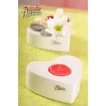 Paramit SRDÍČKO Svícen na čajovou svíčku 11 cm bílá