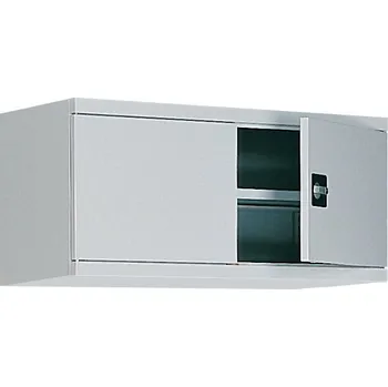 MALOW Spisová skříň kovová SBM 402 M 465 x 800 x 435 mm [světle šedá, světle modrá]