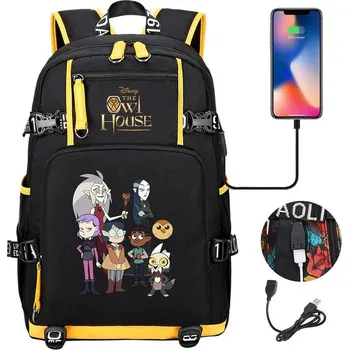 Sportovní batoh Batoh The Owl House vodotěsný s USB nabíjením - 001