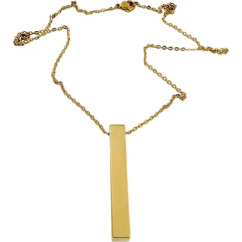 Náhrdelník Náhrdelník s velkým hranolem Zlatá