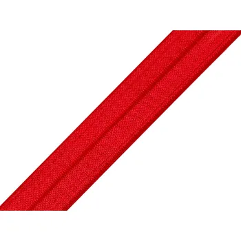 Textilní guma Lemovací pruženka půlená šíře 18 mm / 5 m - červená