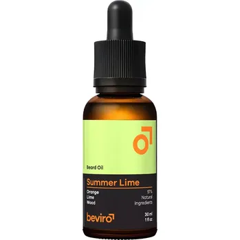 Péče o vousy Beviro Beard Oil Summer Lime 30 ml - Olej na vousy s přírodním složením