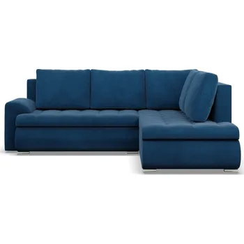 Obývací pokoj Rohová rozkládací sedací souprava TOKIO V PRO I Pravá Modrá