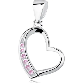 Přívěsek LUNICA Stříbrný přívěsek srdce 0170 Ag 925; ≤1 g.