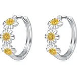 Stříbrné náušnice KVÍTKY Ag 925; ≤3,4 g.