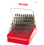 Sada vrtáků do kovu HSS-G Co RUKO 1-10 mm po 0,1 mm (91ks)