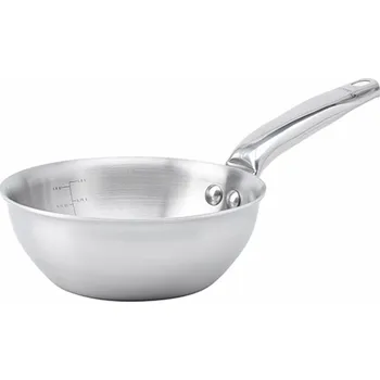 Pánev Pánev de Buyer, 3603.16 ALCHIMY, nerez, zaoblená vyšší boční hrana, vodotěsná nýtovaná rukojeť, průměr 16 cm, stupnice objemu,