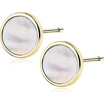 Náušnice Stříbrné náušnice PERLEŤ GOLD Ag 925; ≤1,9 g.