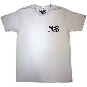 Pánské tričko Merch Nas: Nas Unisex T-shirt: One Mic (back Print) (small) S