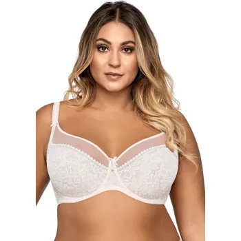 Dámské oblečení Dámská podprsenka 1396 Crystal white plus - AVA Bílá 105/F