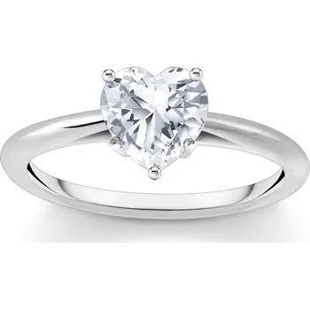 Prsten Thomas Sabo TR2476-051-14-54 Silver prstýnek with white Stone in Heart Shape