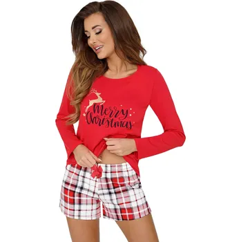 Pyžamo Merry II 1/2 červené - Donna 42