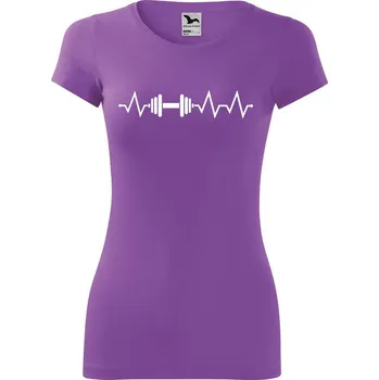 DOBRÝ TRIKO Dámské tričko Tep činka Velikost: XS, Barva: Fialová