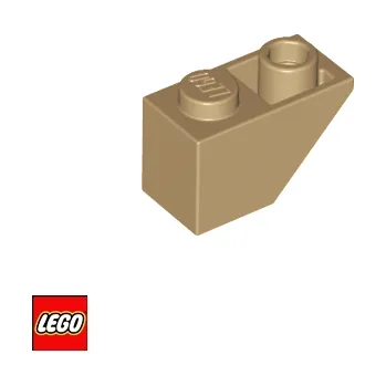 Stavebnice LEGO LEGO® Dílky LEGO STŘECHA Obrácená 1x1x2 / 3665 Barva: Tmavě-Béžová 3665