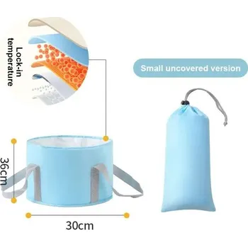 Péče o nohy Lavor na nohy skládací pro cestování | cestovní vanička, koupel - Modrá bez víka