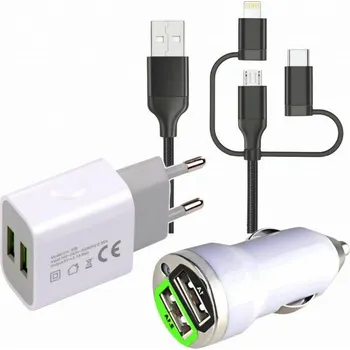 Nabíječka na mobilní telefon 3v1