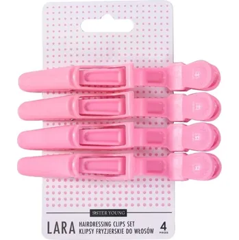 Sister Young LARA PINK Sada kadeřnických sponek do vlasů