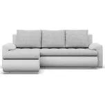 Rozkládací rohová sedací souprava TOKIO VI Levá Šedá/bílá