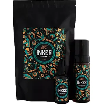 Odličovač Pan Drwal Inker Tattoo Pack Cleansing Foam & Oil - Sada oleje a čistící pěny pro péči o tetování