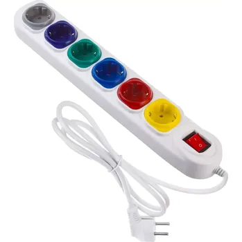 Prodlužovací kabel Prodlužovací kabel 6 zásuvek 1,5 m Maclean