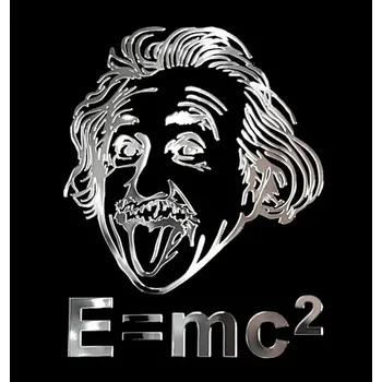 Samolepicí dekorace na vozidlo Samolepicí dekor niklovaný - E=mc