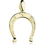 Stříbrný přívěsek zlatá podkova Ag 925; ≤2 g.
